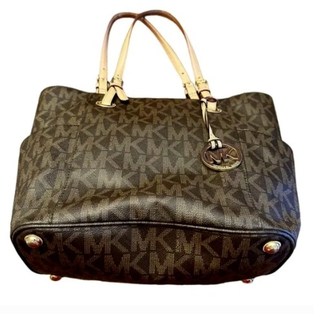 ✨Michael Kors Jet Set Tote - Brown/Acorn/Gold - Good Condition✨